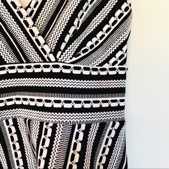 Anthropologie Vanessa Virginia Black White Upton Peplum Top - Picture 5 of 8